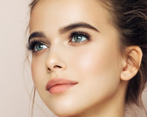 Beautiful woman with natural make-up
