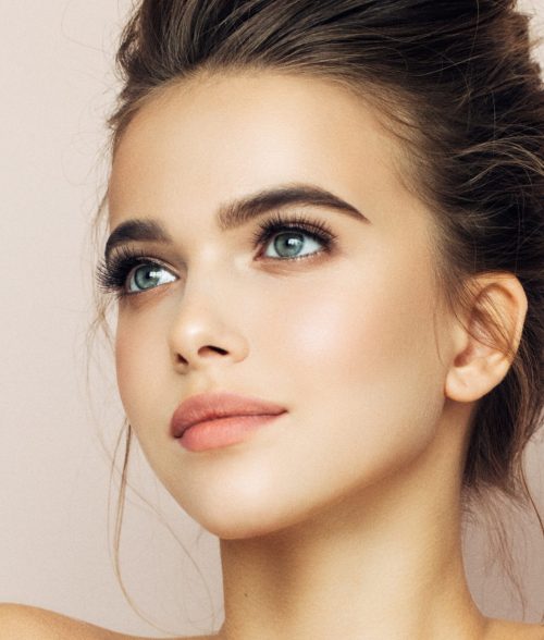 Beautiful woman with natural make-up